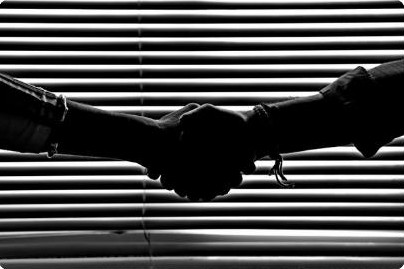 handshake silhouette
